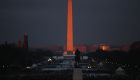 Así lucía el Monumento a Washington y la Explanada Nacional a la salida del sol, previo al juramento de Trump que iniciará a las 11:30 a.m. (Crédito: Drew Angerer/Getty Images)