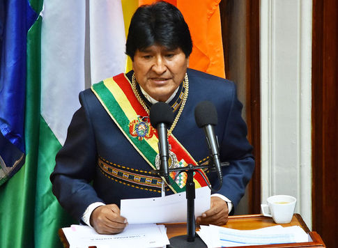 Resultado de imagen para Morales subraya crecimiento de la Policía Boliviana y de su parque automotor