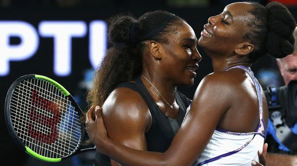 El abrazo entre las hermanas Williams (Reuters)