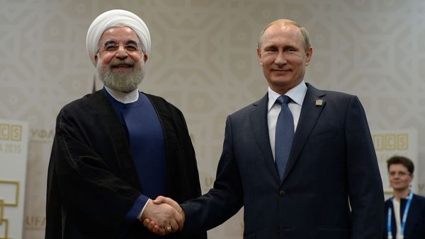 Hasan Rohani y Vladimir Putin (Getty Images)