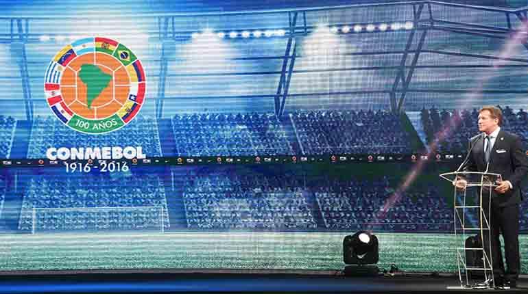 Sorteo de la 16ta edición de Conmebol Sudamericana. | AFP