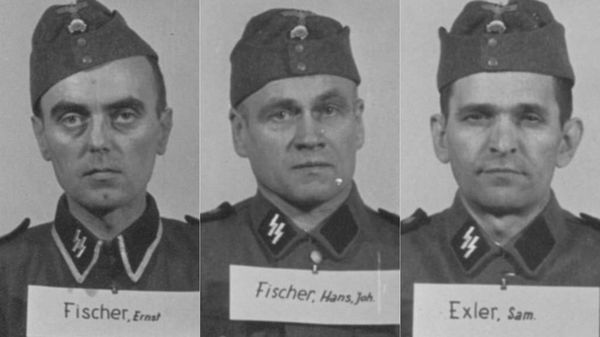 Ernst Fischer, un farmacéutico alemán proveniente de los Sudetes checoslovacos; Hans Fischer, un granjero que llegó a cabo de las SS en 1944; Samuel Exler, un granjero húngaro que se enlistó en el ejército de su país y solicitó luego ingresar en las SS