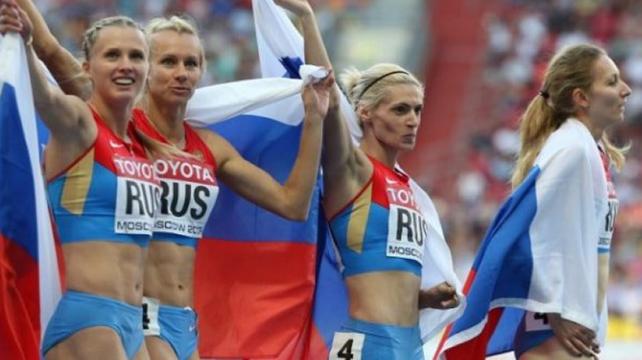 Este es el equipo ruso de relevo femenino 4x100 metros que participó en Londres 2012. Foto: Internet %image_alt%