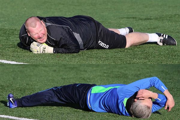 Shaw se destaca por su buen humor en las prácticas