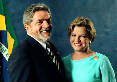 Luiz Inacio Lula junto a su esposa Marisa Leticia Rocco. Foto: Alchetron