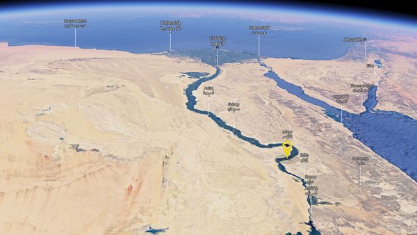 Lugar donde se encontró la tumba de Khonsu, en Luxor, Egipto