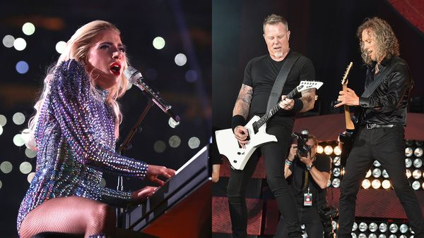 (Getty Images) Lady Gaga y Metallica juntos en los Grammys 2017