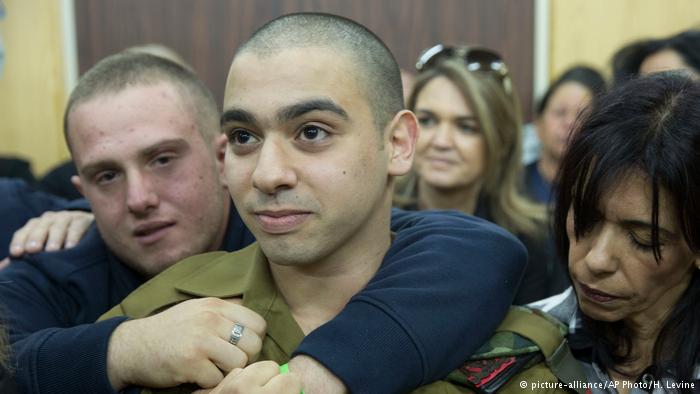 Elor Azaria fue hallado culpable por la justicia israelí el mes pasado. (picture-alliance/AP Photo/H. Levine)