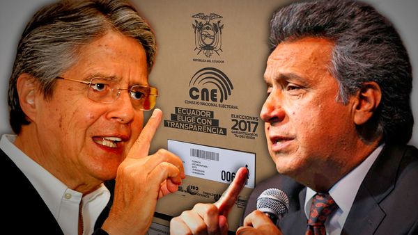 El opositor Guillermo Lasso y el oficialista Lenín Moreno se enfrentarán el 2 de abril en la segunda vuelta de las presidenciales.