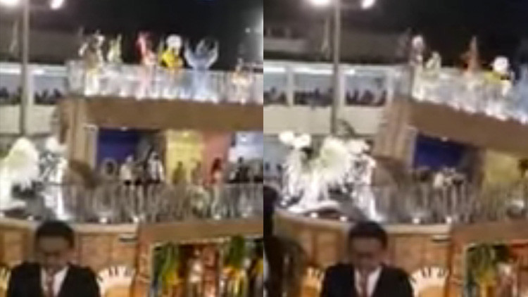 VIDEO: El desplome de una carroza del carnaval deja 12 heridos en Río