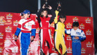 Calderón empezó a correr autos cuando tenía 9 años. Aquí en una competencia de karts en Colombia cuando tenía 11 años. (Crédito: Archivo Particular)