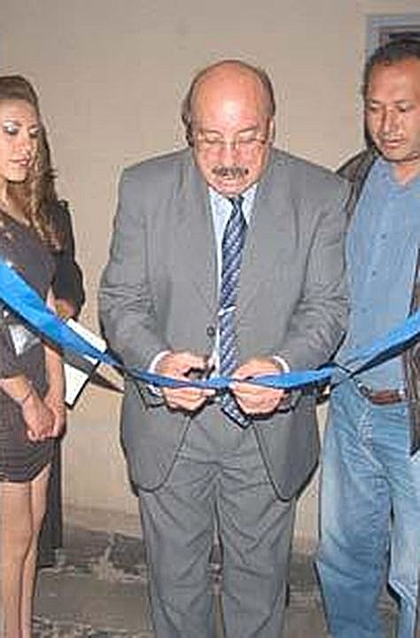 Marcelo Miralles Bová, en la inauguración del Museo Gráfico del diario La Patria.