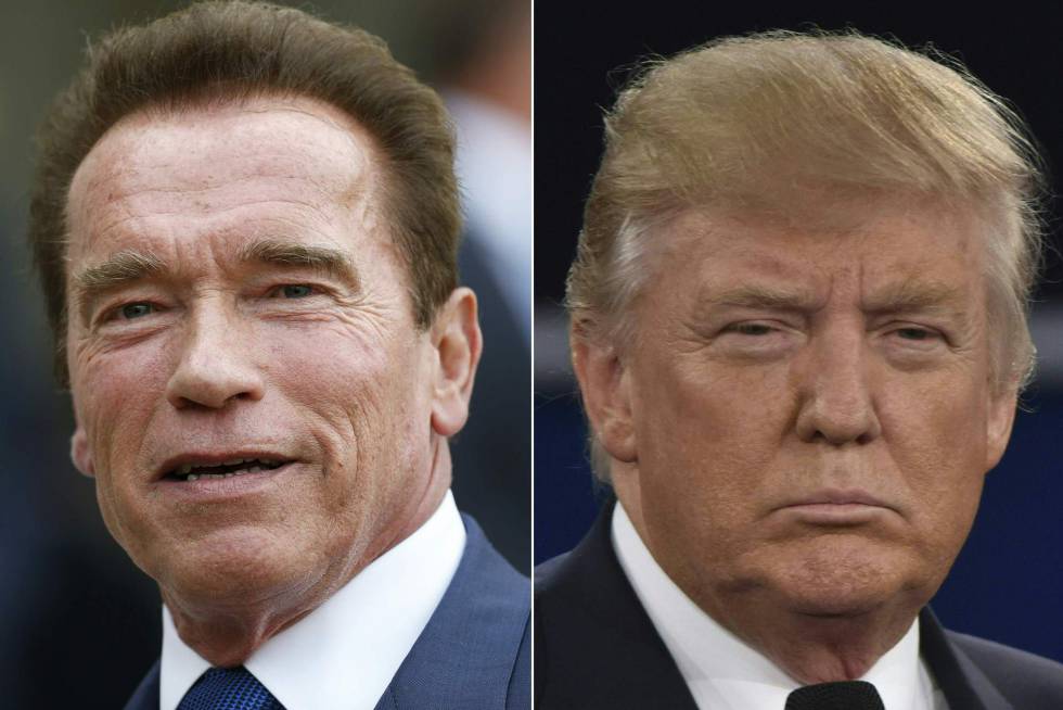 Arnold Schwarzenegger y Donald Trump.rn 