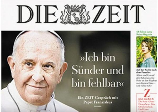 <<Soy pecador y soy falible/>>, la tapa del periódico alemán Die Zeit