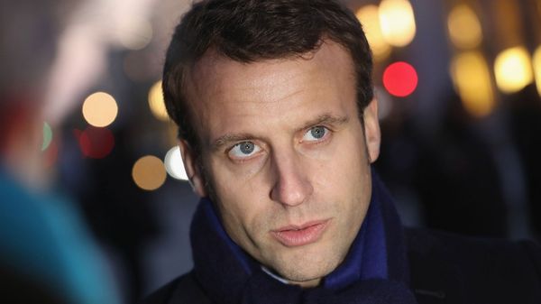 Emmanuel Macron pasó al frente en las encuestas (Getty)