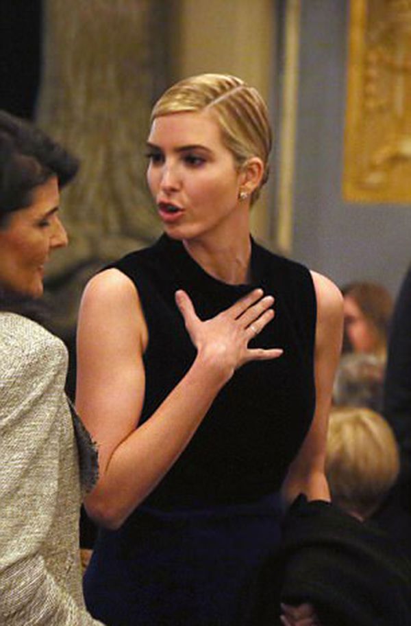 Ivanka Trump concurrió con un nuevo peinado que llamó la atención de los presentes (Getty)