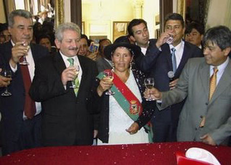 Fernández Costas, Cuellar, Suárez y Cossio en un acto público deL Conalde en 2009.