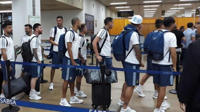Los jugadores de la selección argentina en Santa Cruz. %image_alt%