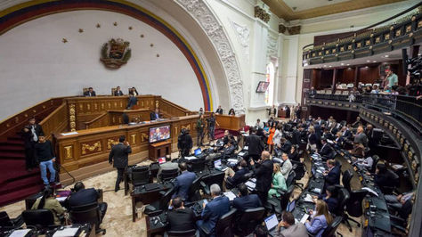 Hemiciclo de sesiones de la Asamblea Nacional de Venezuela.