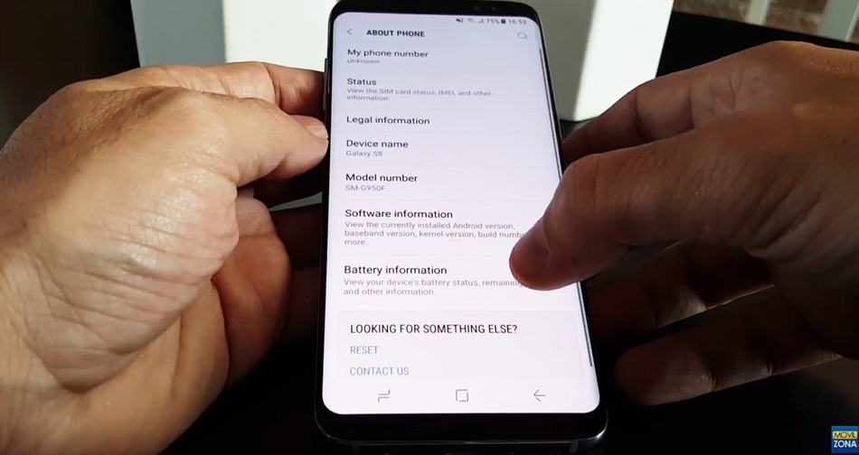 Versión de Android en el Samsung Galaxy S8