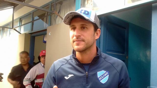 Beñat habló con los medios, este viernes, en Tembladerani. Foto: Luis Sandoval %image_alt%