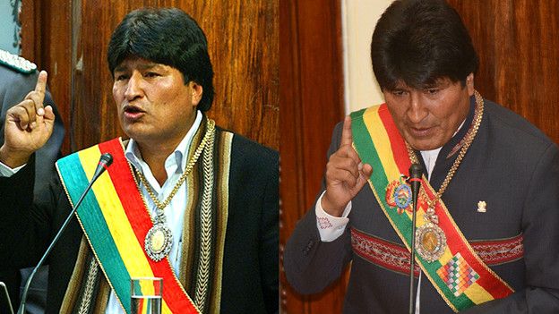 Evo Morales 2006 y 2015