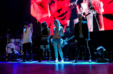La banda chilena Kudai durante su concierto en Caupolicán, uno de los teatros más importantes de Chile. Foto: Kudai 
