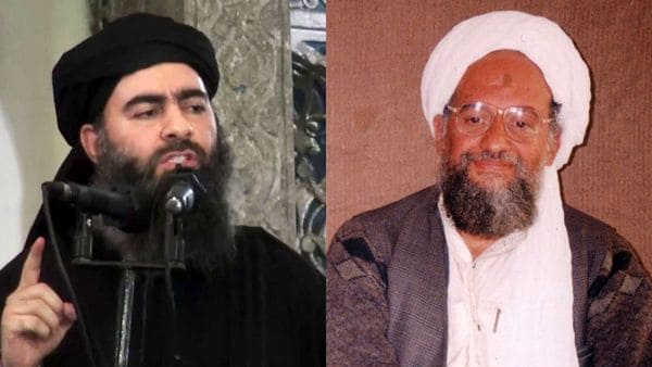 Al Baghdadi y Ayman Al Zawahiri, jefes de ISIS y Al Qaeda, respectivamente
