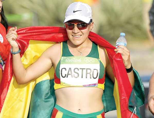 ÁNGELA CASTRO, ATLETA NACIONAL QUE PARTICIPÓ EN LOS JUEGOS OLÍMPICOS. EFE