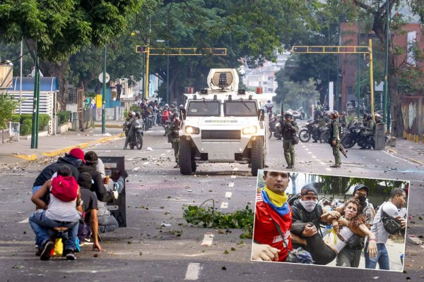 Miembros de la Guardia Nacional Bolivariana (GNB, policía militarizada) disolvieron con gases lacrimógenos la concentración opositora en la zona del Paraíso, también al oeste de Caracas, cuando intentaban llegar hacia el centro, lo que originó el enfrentamiento con algunos manifestantes.