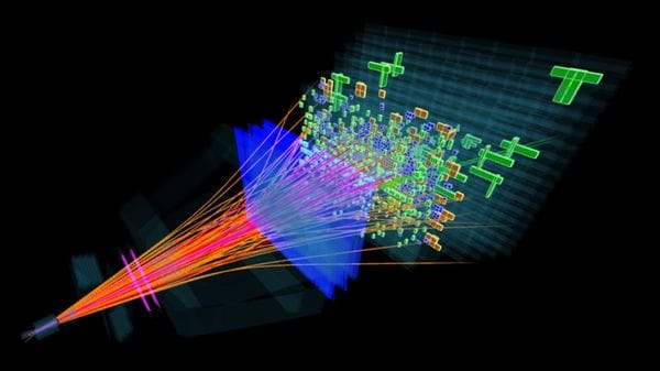 Colisiones de partículas en los experimentos del CERN