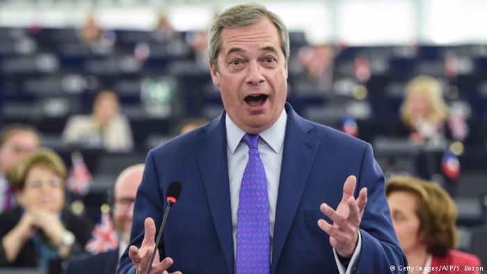 Europaparlament Brexit Debatte Farage (Getty Images/AFP/S. Bozon)