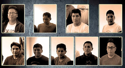 Imágen de los bolivianos detenidos en Chile.