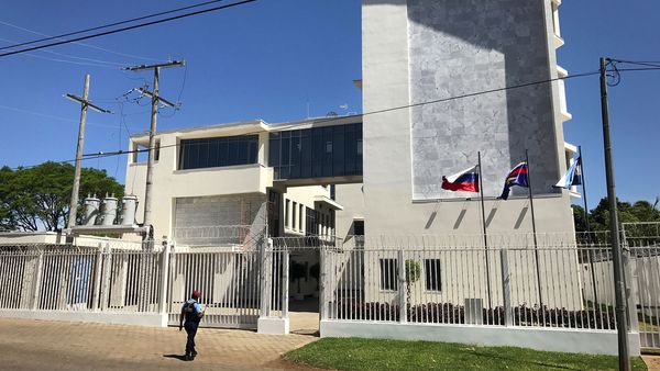 El supuesto centro de entrenamiento ruso para combatir el narcotráfico en Nicaragua. En realidad sería un edificio dedicado a la inteligencia complementario de la estación Glonass (Washington Post)