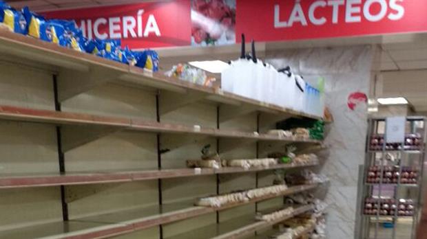 Los productos básicos, como los de aseo personal, faltaban en la mayoría de los comercios recorridos