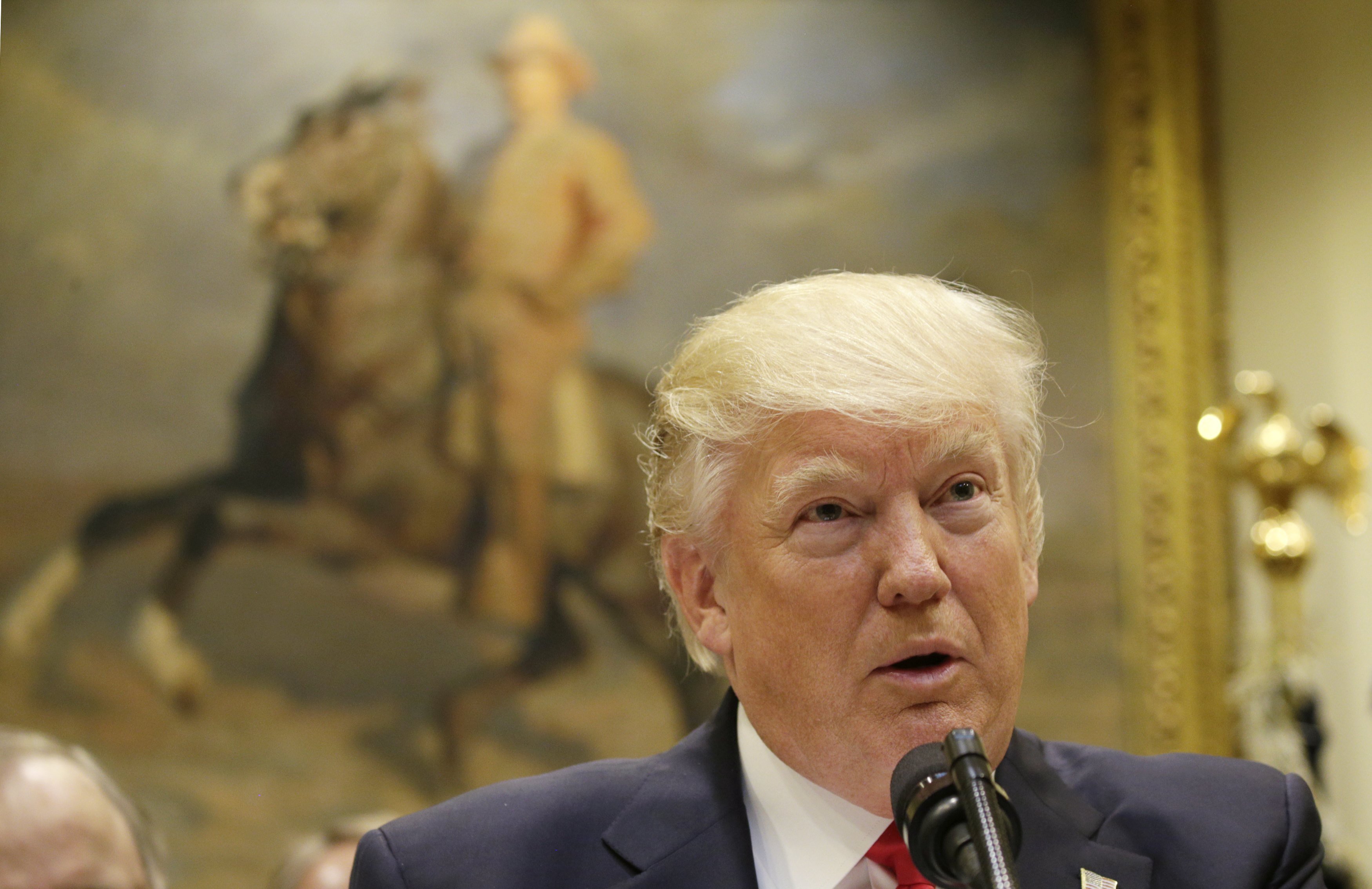 Presidente de EEUU, Donald Trump se mostró satisfecho por sus primeros 100 días de Gobierno. REUTERS/Kevin Lamarque