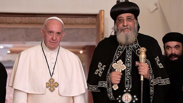 El papa Francisco y Teodoro II (Reuters)