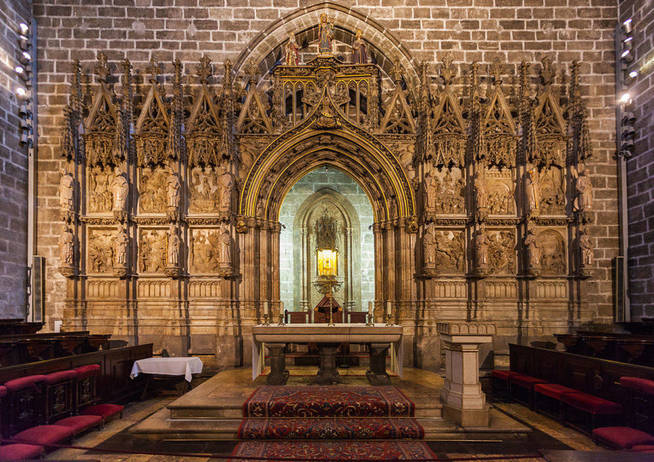 La capilla del Santo Cáliz en la Catedral de Valencia.