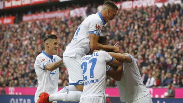 A falta de tres jornadas, TSG 1899 Hoffenheim marcha en la tercera colocación en la Bundesliga y disputará la Champions League la próxima temporada (Getty Images)