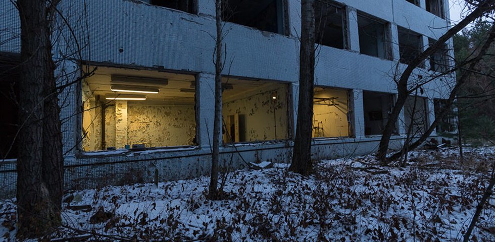 Encienden luces en el lugar de la catástrofe de Chernóbil