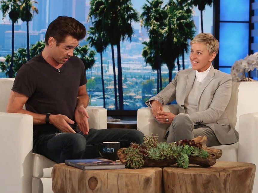 Colin Farrell Ellen DeGeneres Colin Farrell Ellen DeGeneres