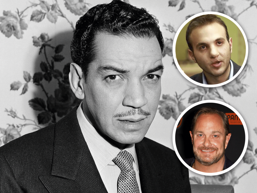 Tres generaciones de Cantinflas: Mario Moreno, Mario Moreno Bernat, muerto en 2013, y Mario Moreno Ivanova, recién fallecido. 