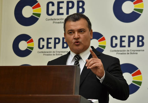 El presidente de la CEPB, Ronald Nostas. Foto: La Razón