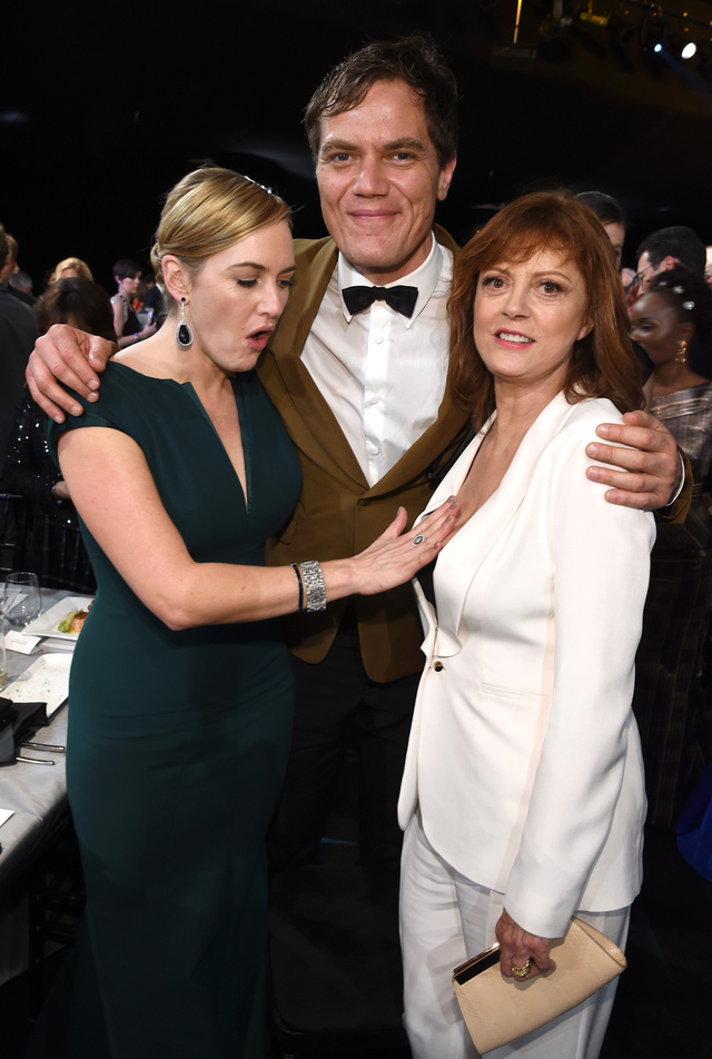 Kate Winslet también celebró el escote de Susan. 