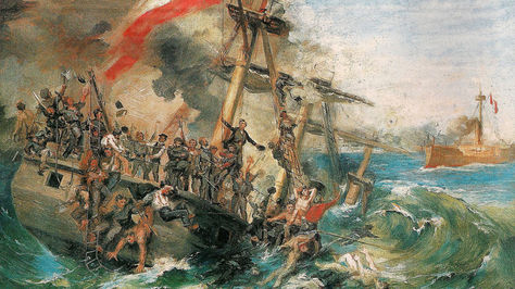El combate naval de Iquique