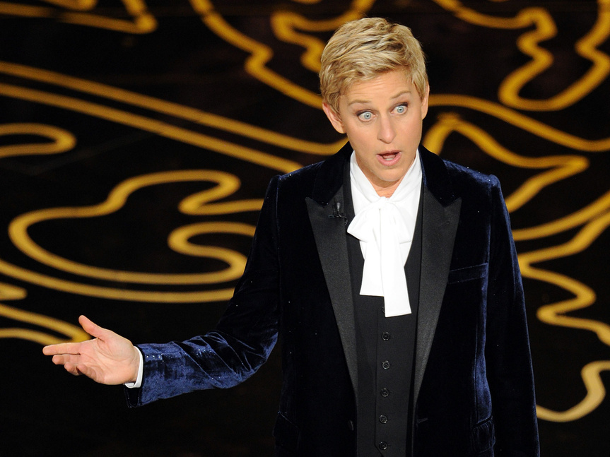Ellen, presentando los Oscar.