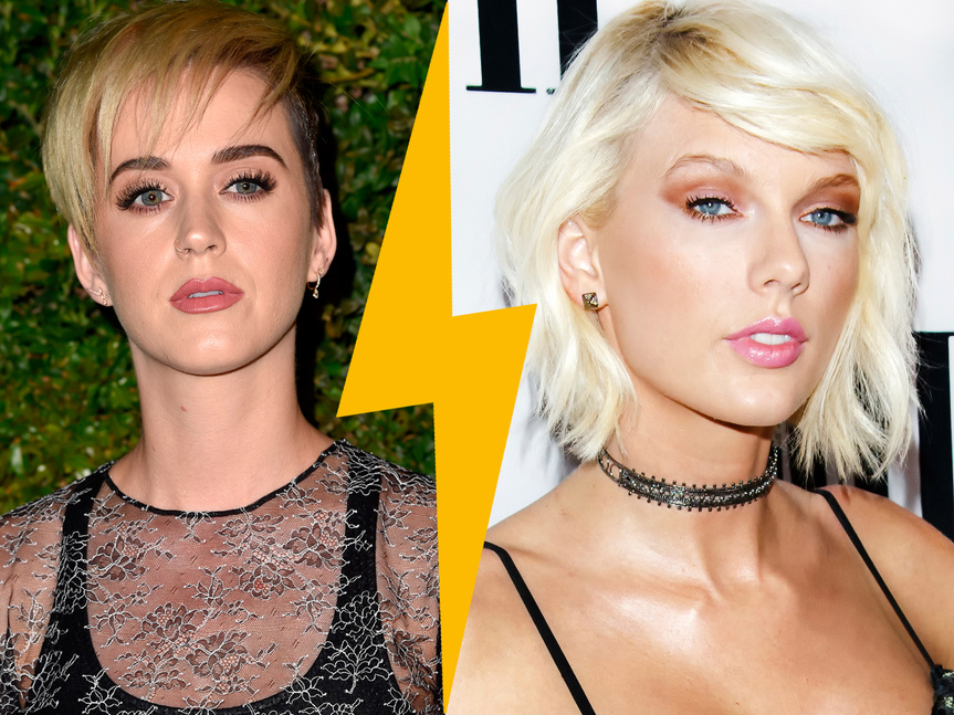 Katy Perry y Taylor Swift. Katy Perry y Taylor Swift.