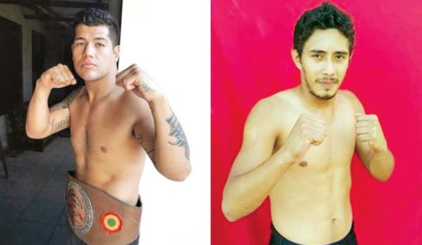 RODRIGO EL SILENCIO CARVAJAL (I) Y ANDY EL CANICHE ALMENDRAS, LOS BOLIVIANOS QUE PELEARÁN EN BUENOS AIRES. GENTILEZA VLADIMIR GÓMEZ