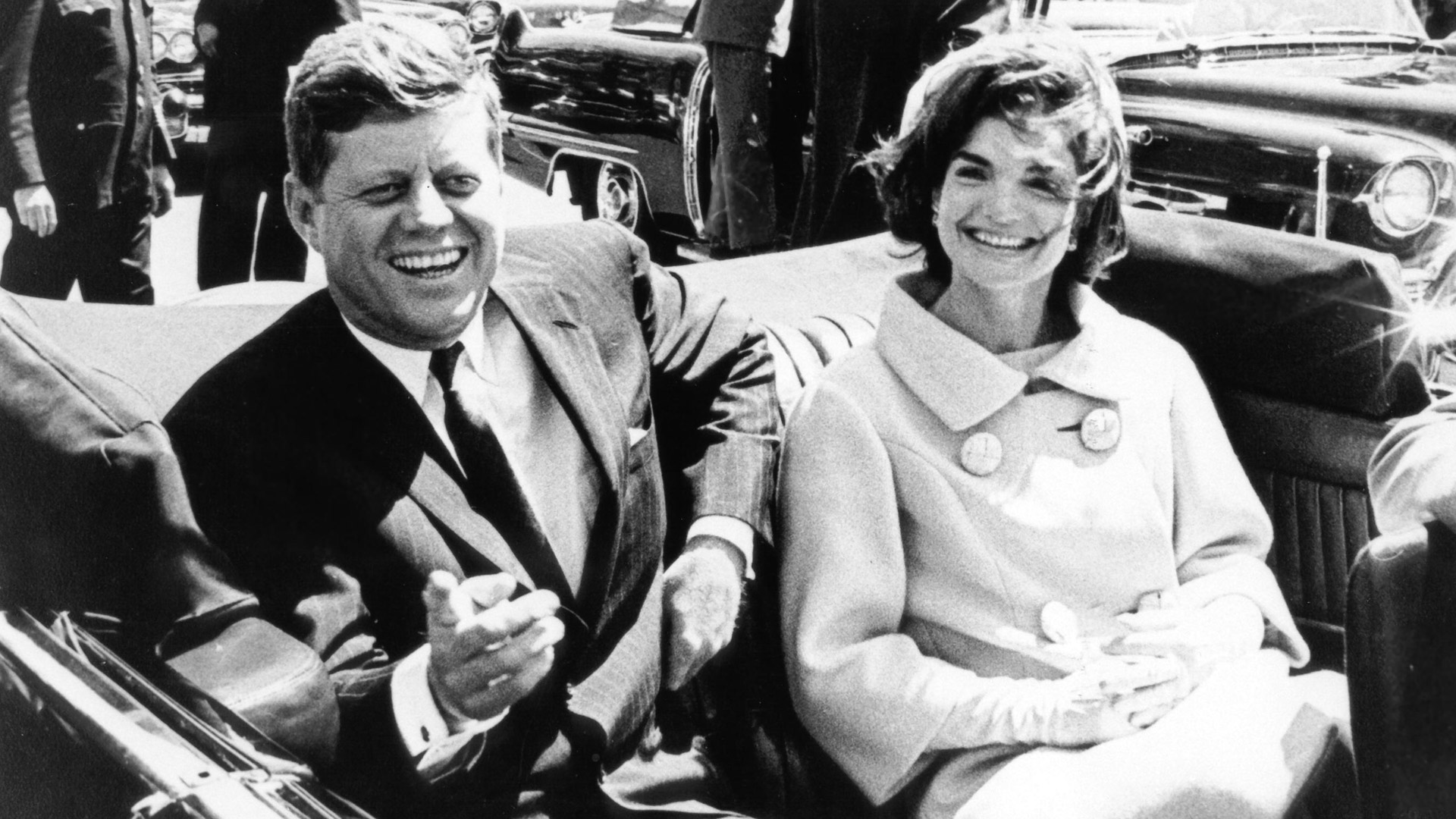 John F. Kennedy junto a su esposa, Jacqueline Bouvier