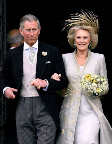 El príncipe Carlos y Camilla Parker-Bowles, el día de su boda en abril de 2005.